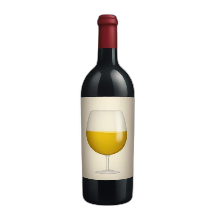 Bouteille de vin emoji