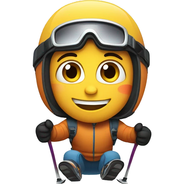 Exited to go skiing  emoji