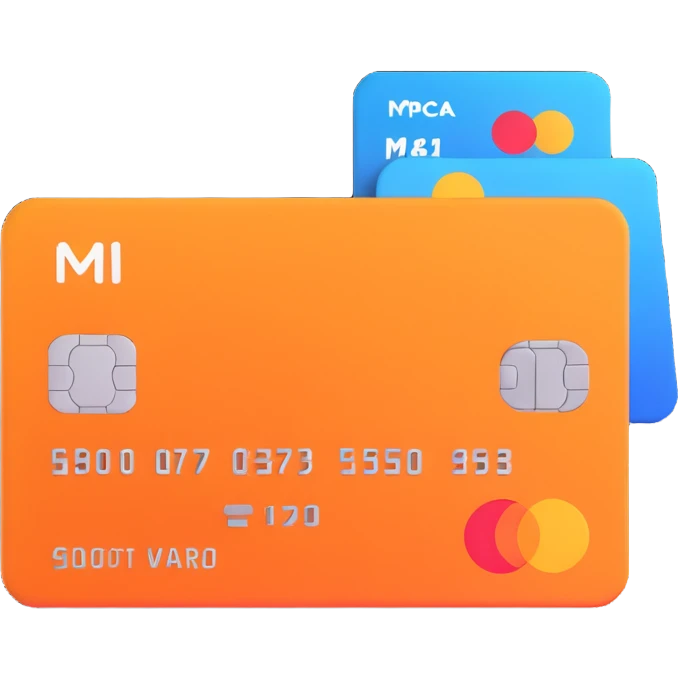 3D style credit card icon, no text emoji