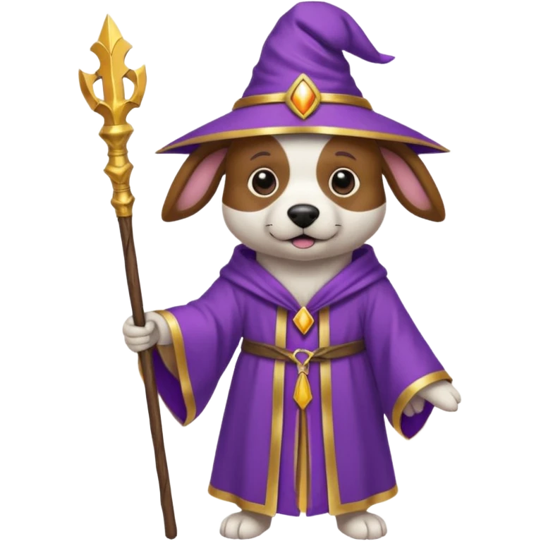 Dog wizard emoji