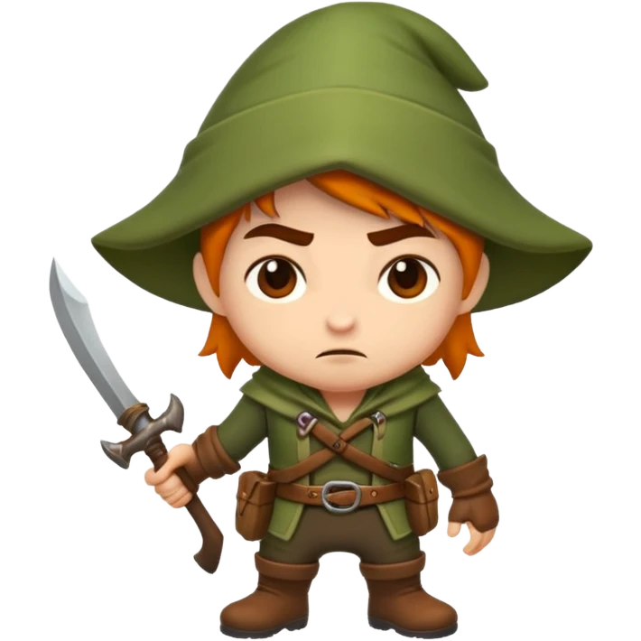forest rogue character unimpressed stop look emoji