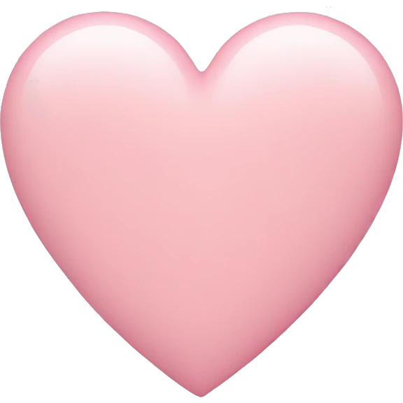 pastel pink heart emoji