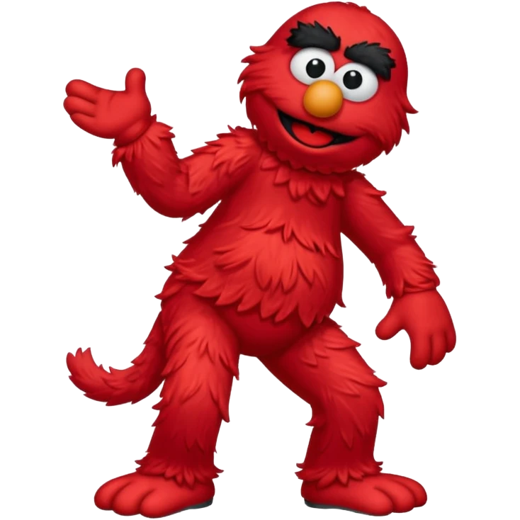 Elmo pulling his pants down emoji