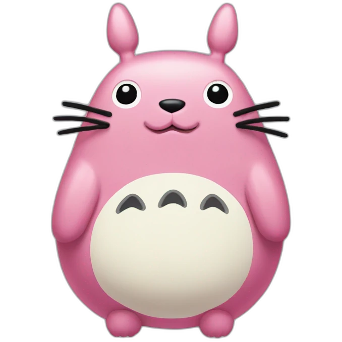 pink totoro emoji
