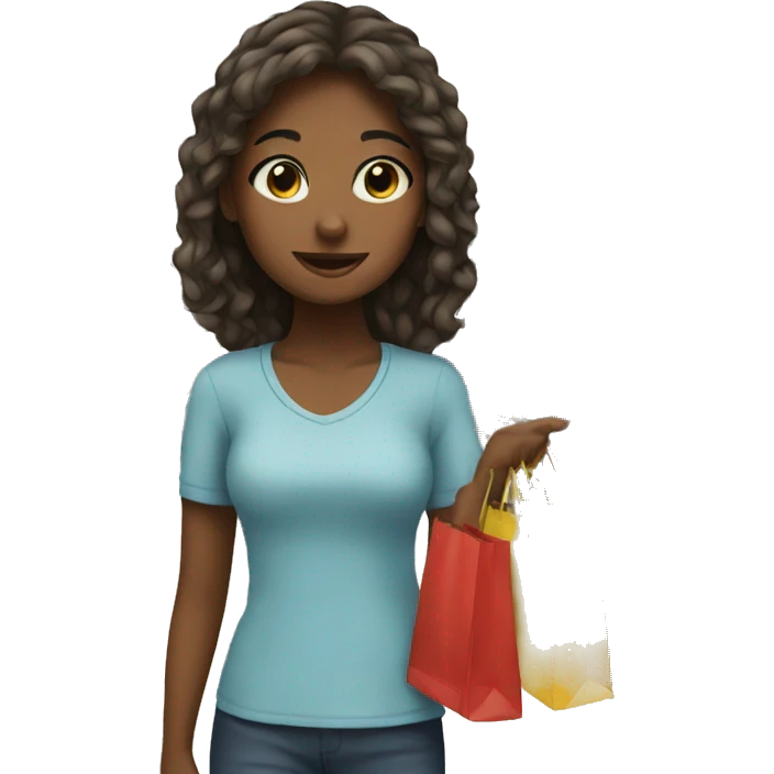 Girl shopping emoji
