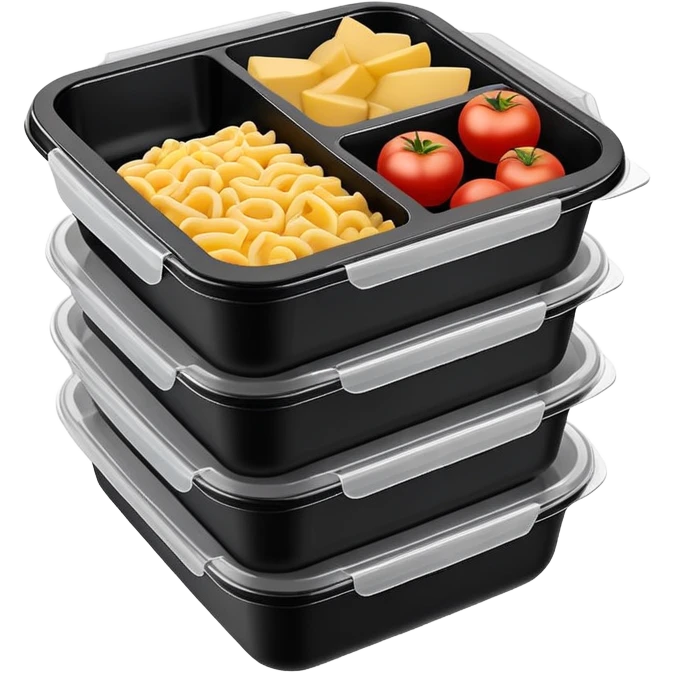 meal prep container black emoji