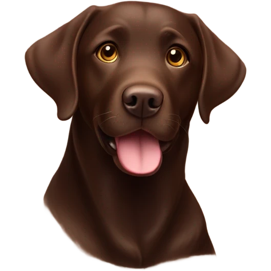 Chocolate Labrador ￼ emoji