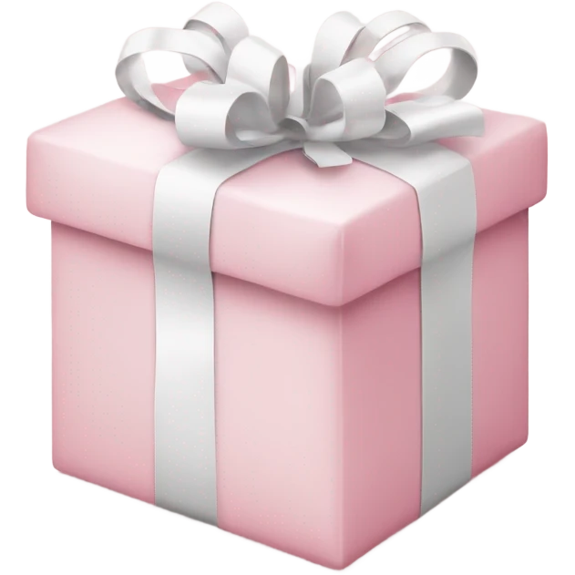 Light pink Christmas gifts under a white Christmas tree  emoji