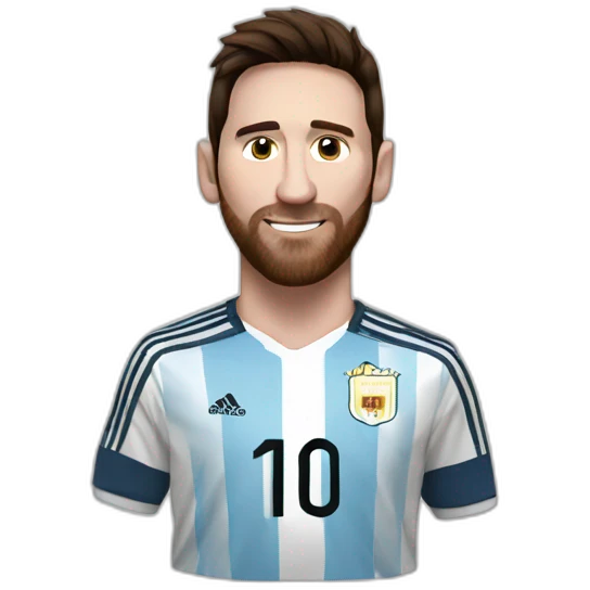 Messi Argentina with mate emoji