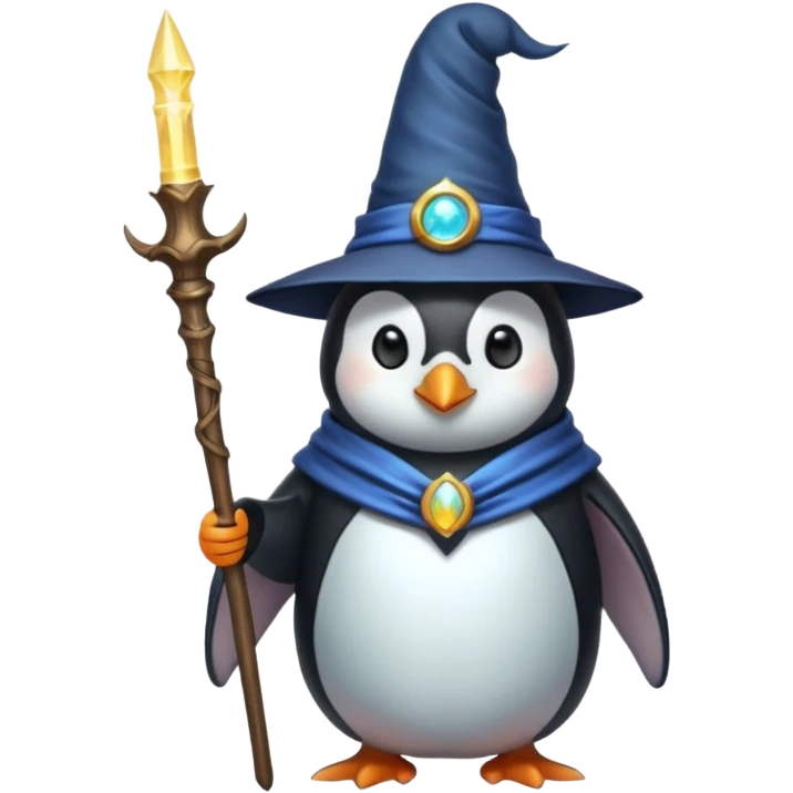 Penguin Wizard emoji