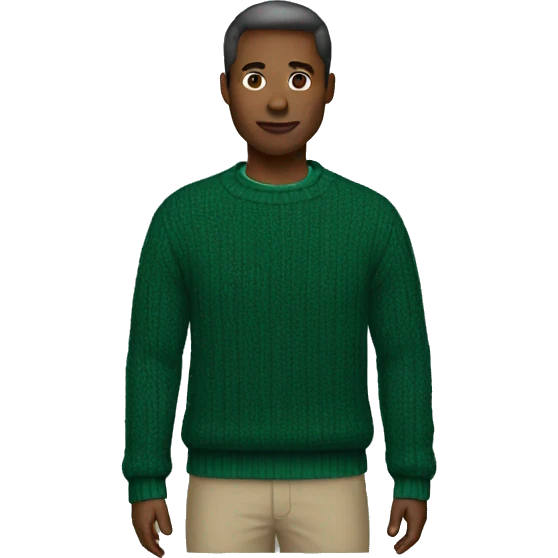DARK GREEN SWEATER emoji
