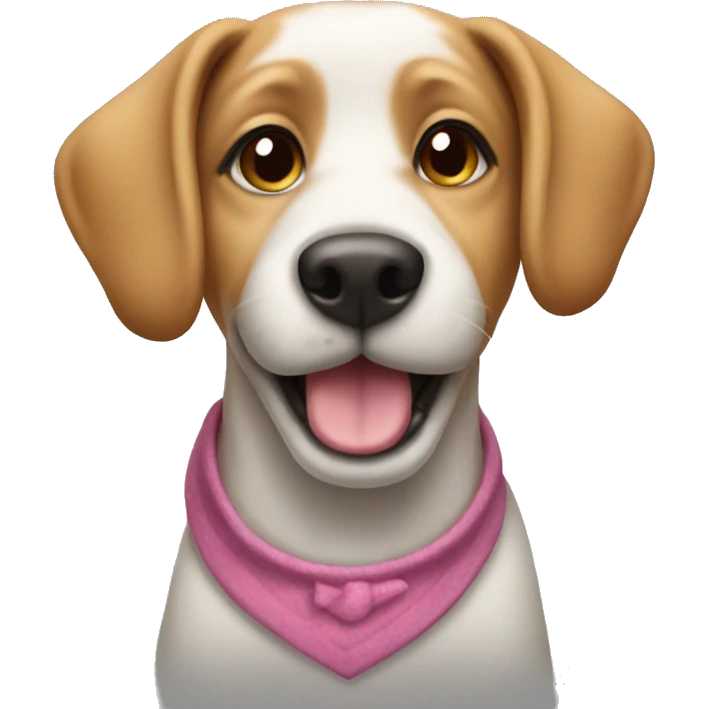 Dog with jiggle dress  emoji