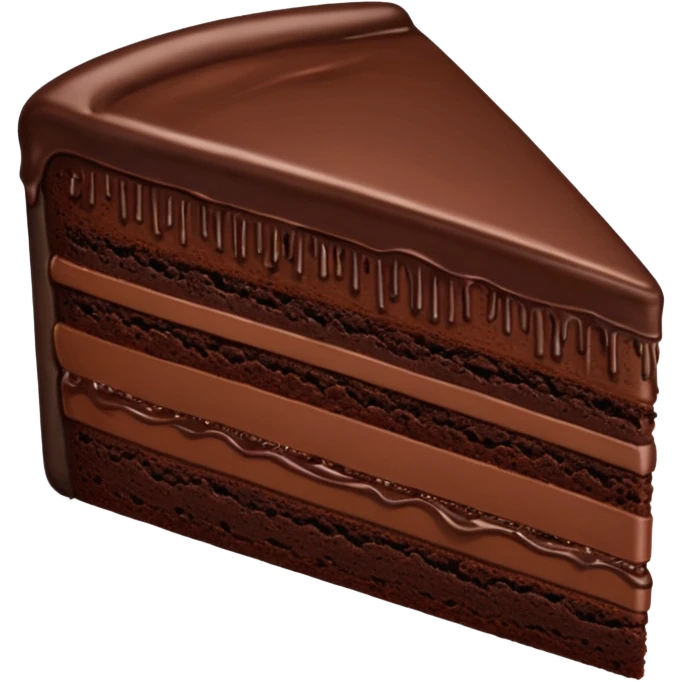 Chocolate cake one piece emoji