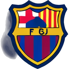 Mbappé qui marche au dessus du logo du Barca  emoji