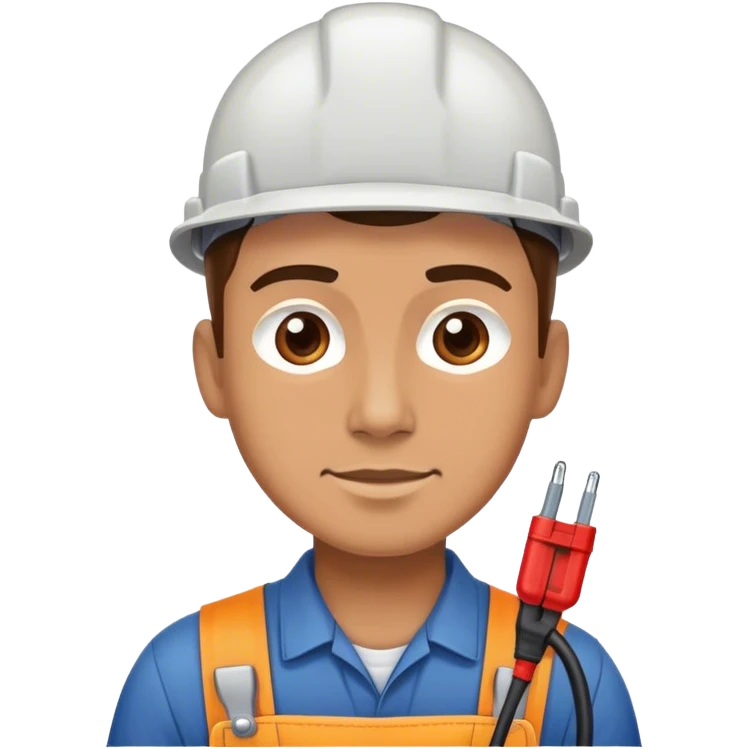 Un electricista trabajando  emoji