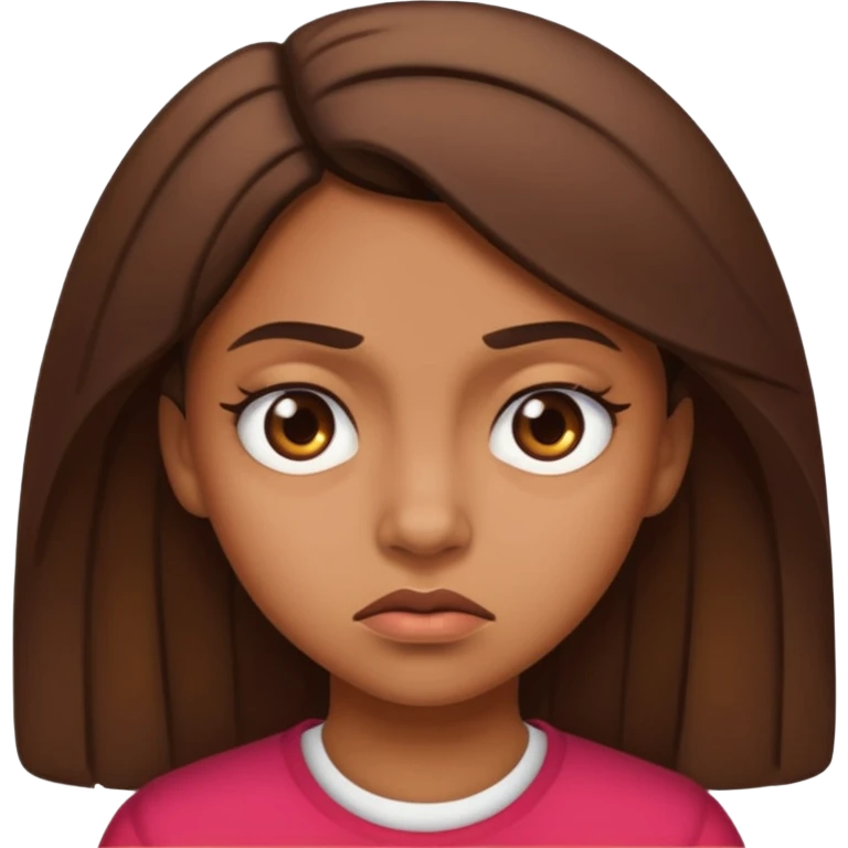 brownskin girl side eyeing with a disgusted face emoji