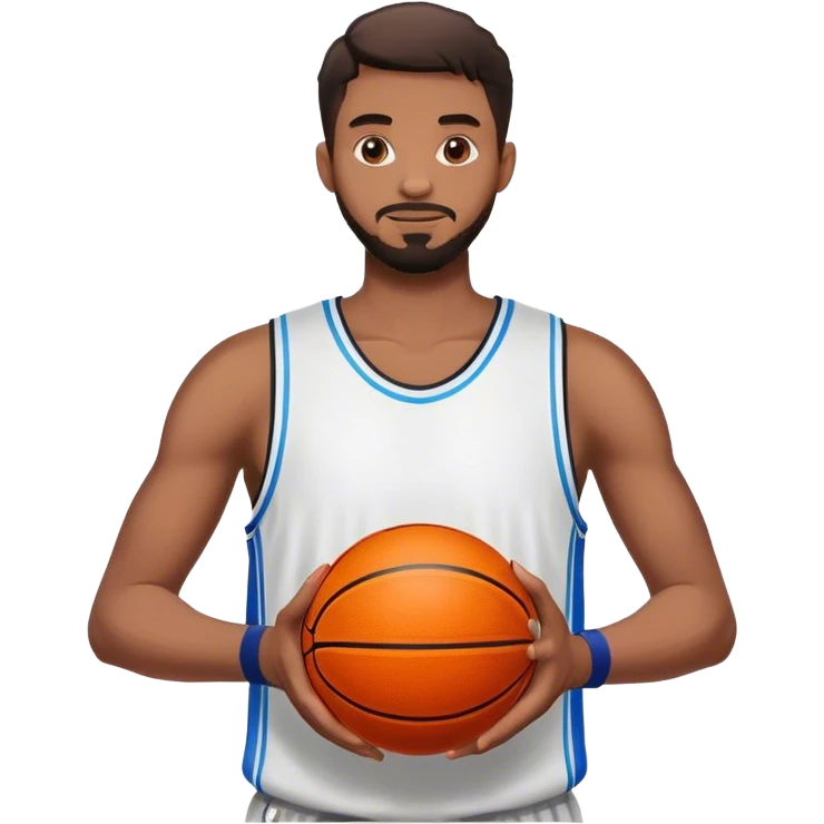 Man holding two basketballs emoji