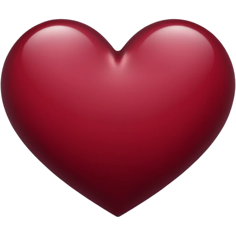 Wine colour heart emoji emoji