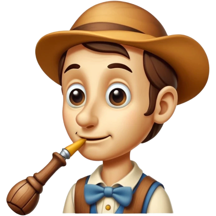pinocchio long nose emoji