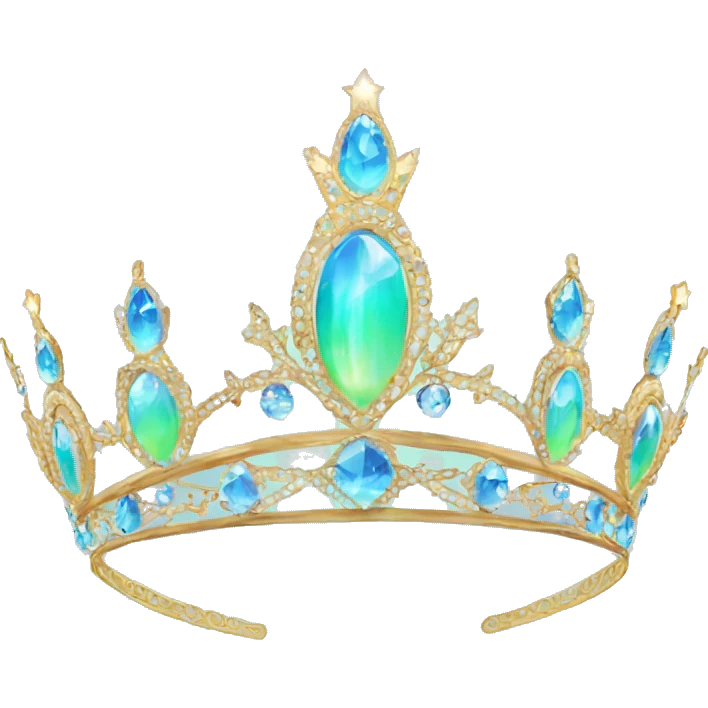 Aurora tiara emoji