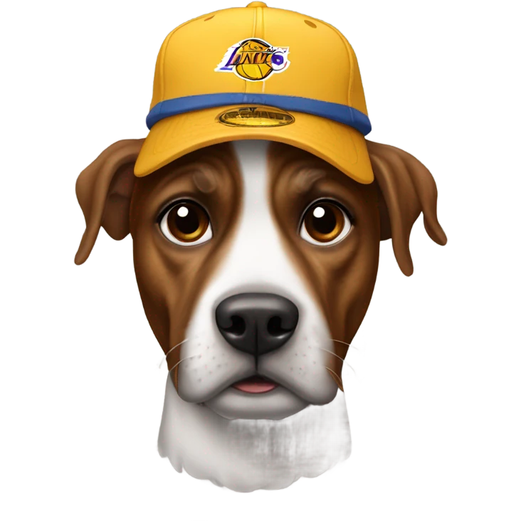 LeBron James wearing a dog hat  emoji