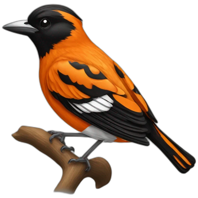 Baltimore Orioles bird emoji