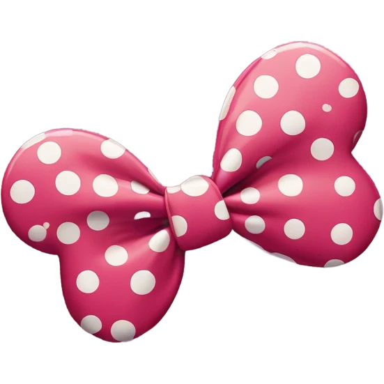 Minnie mouse ears glitter emoji
