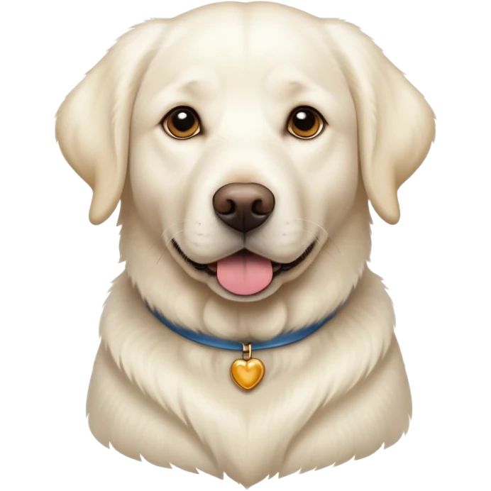 White Labrador adult dog emoji