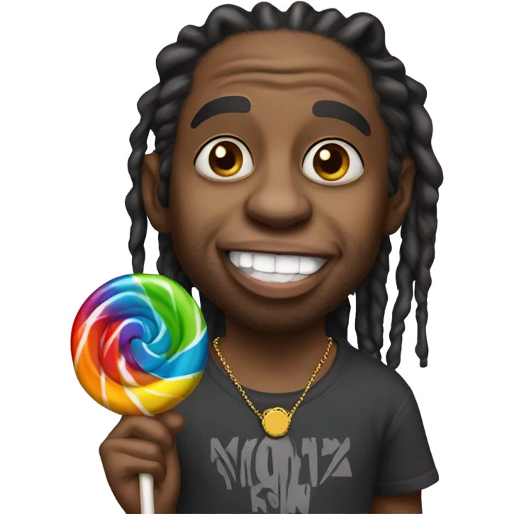 lil Wayne sucking a lollipop emoji