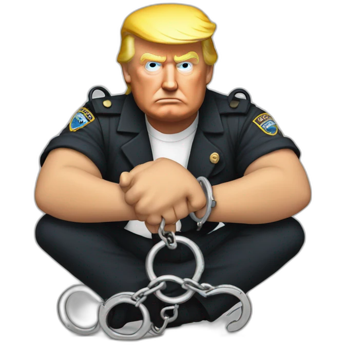 trump-in-handcuffs emoji