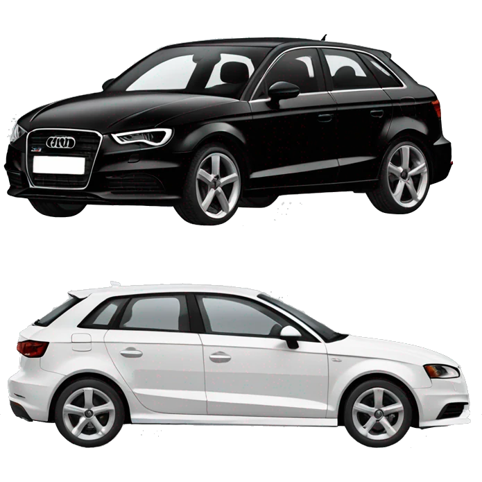Audi A3 like a black cat  emoji