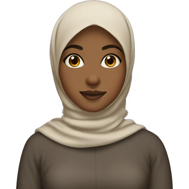 Brown skin hijabi girl emoji