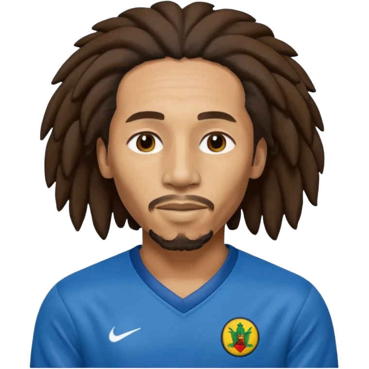 bob marley with blue jersey emoji
