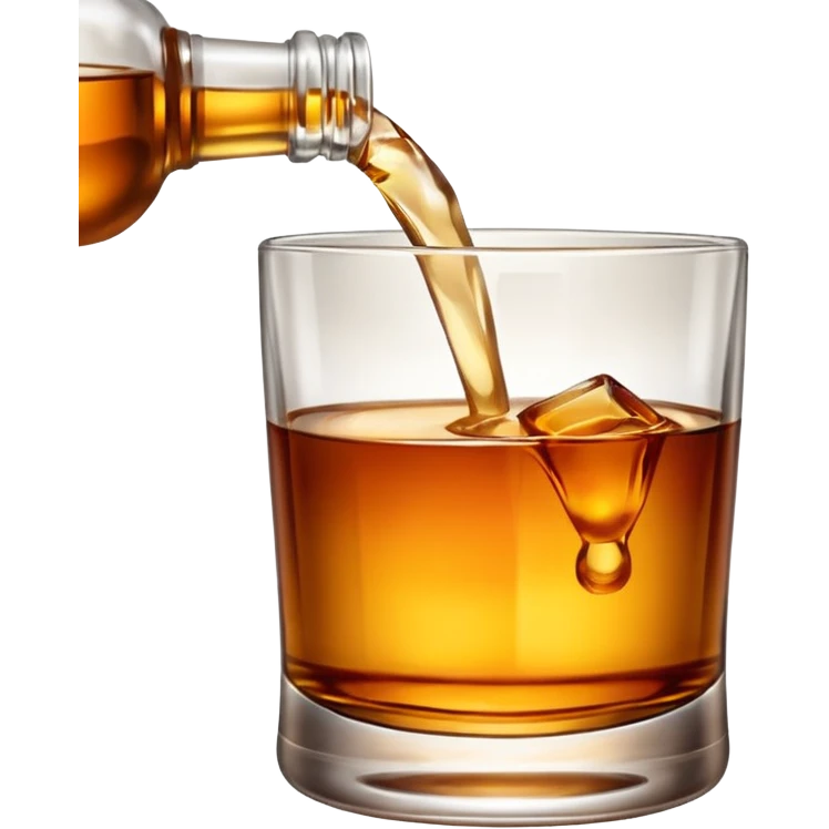Pouring whisky emoji