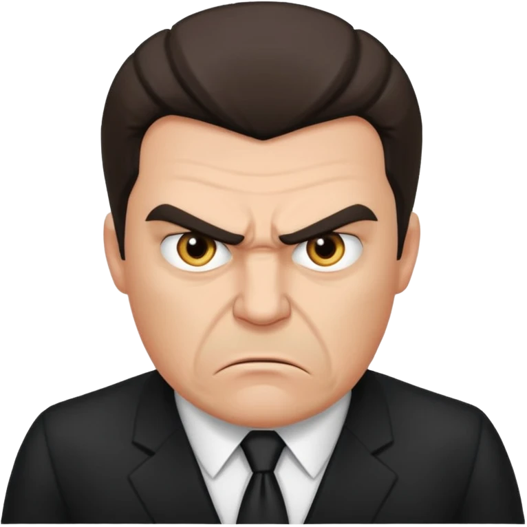 very angry male boss in suit emoji