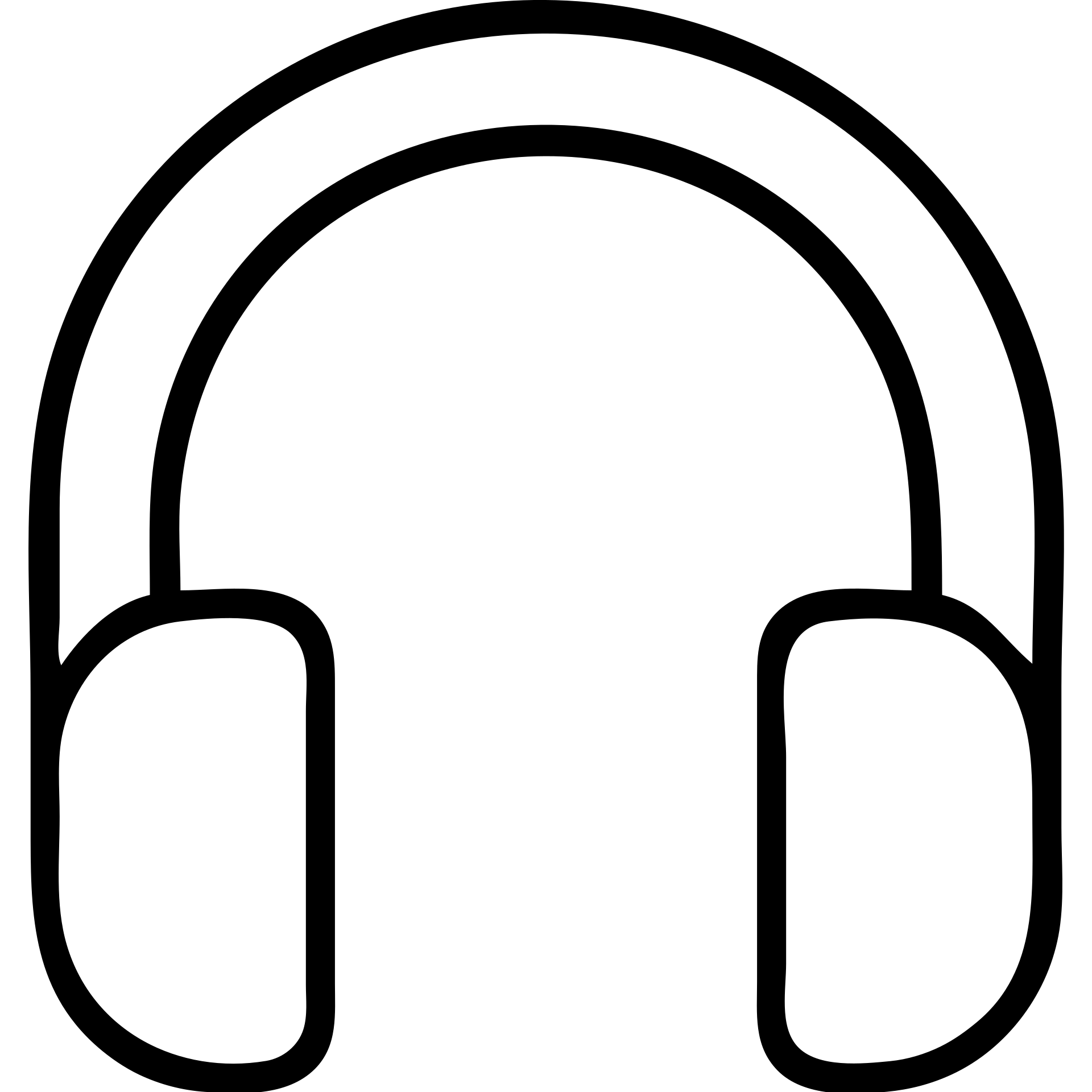 kulaklık siyah dış hatlı ikon emoji