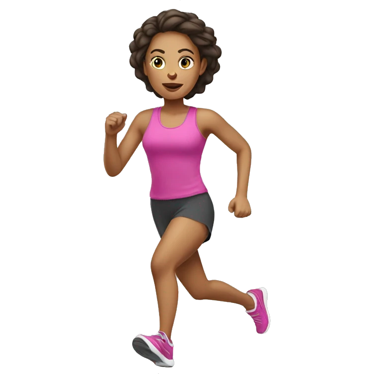 running women light skin  emoji