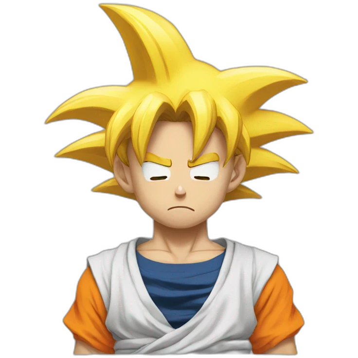 Sad goku emoji