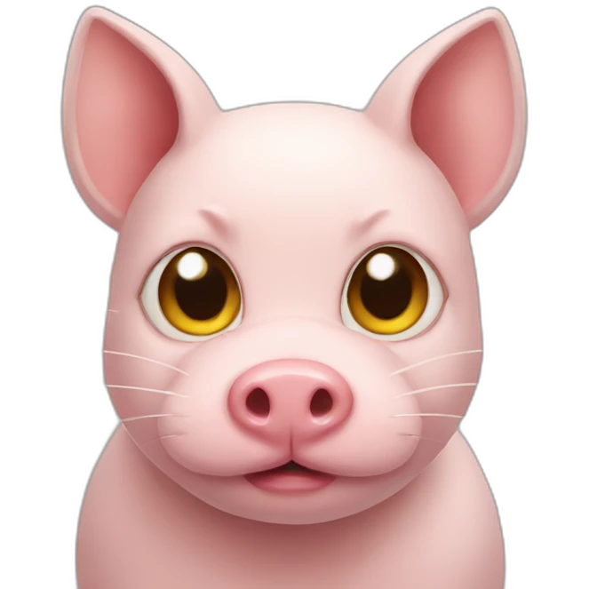 Cat pig emoji