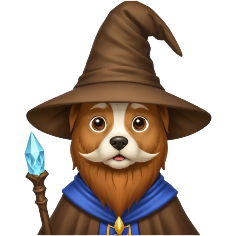 Dog wizard emoji