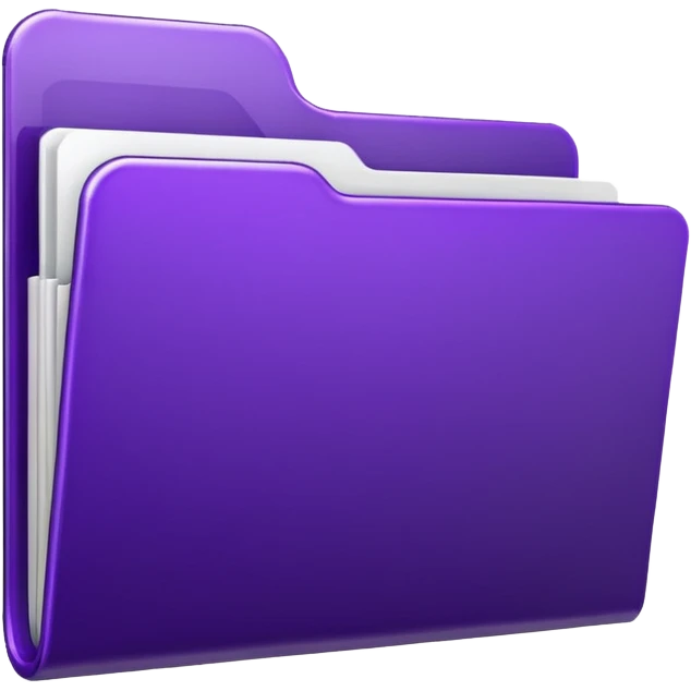 dark purple download folder emoji