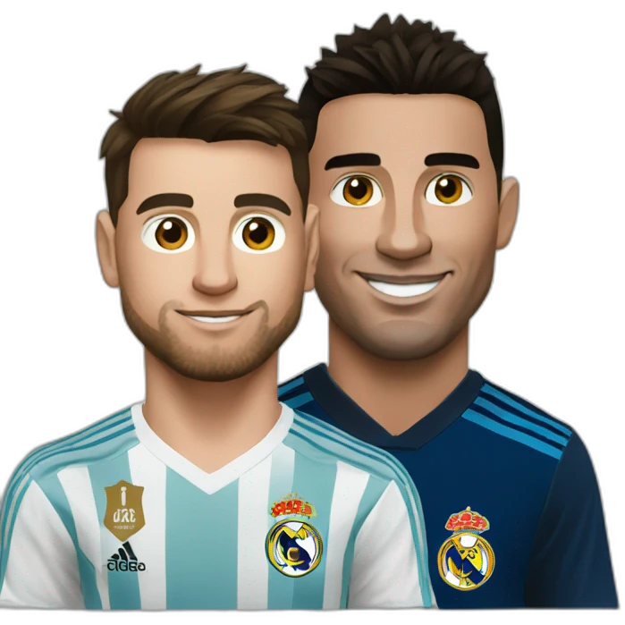 Ronaldo,Messi emoji