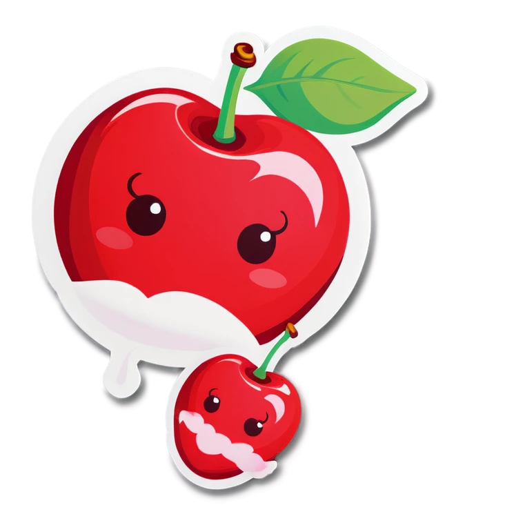 Cherry kiss emoji