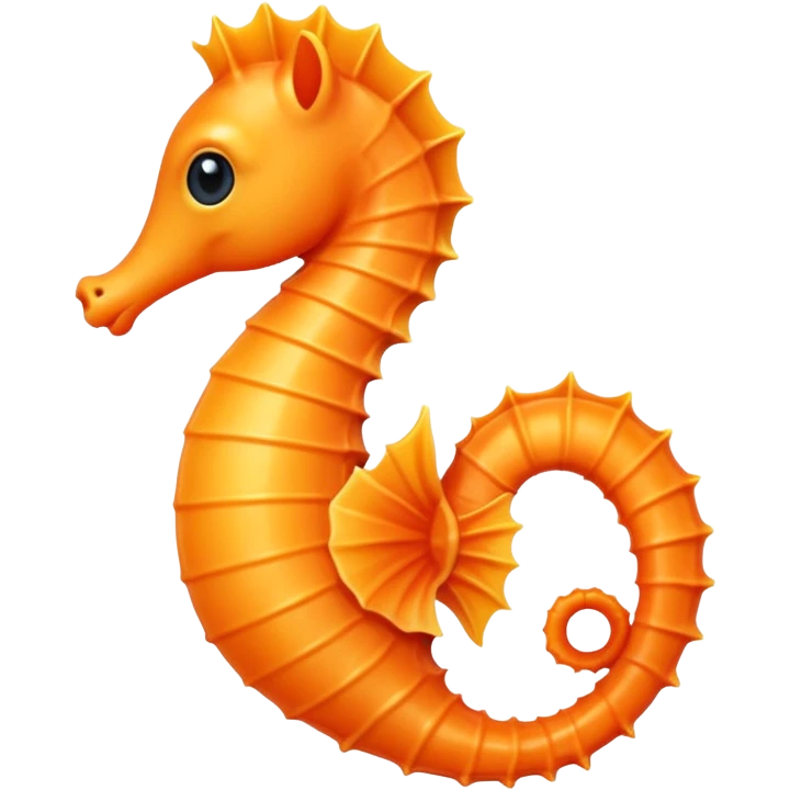 simple and cute seahorse emoji