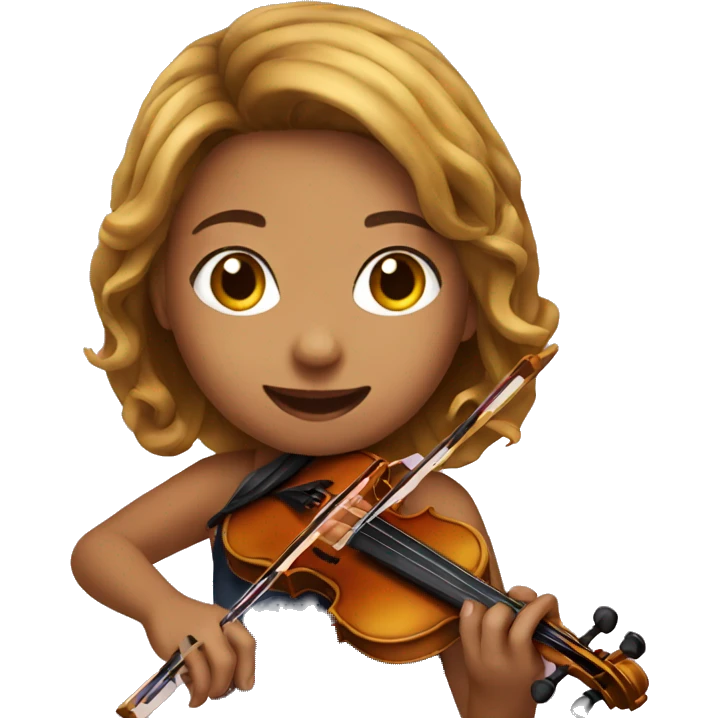 girl playing violin emoji