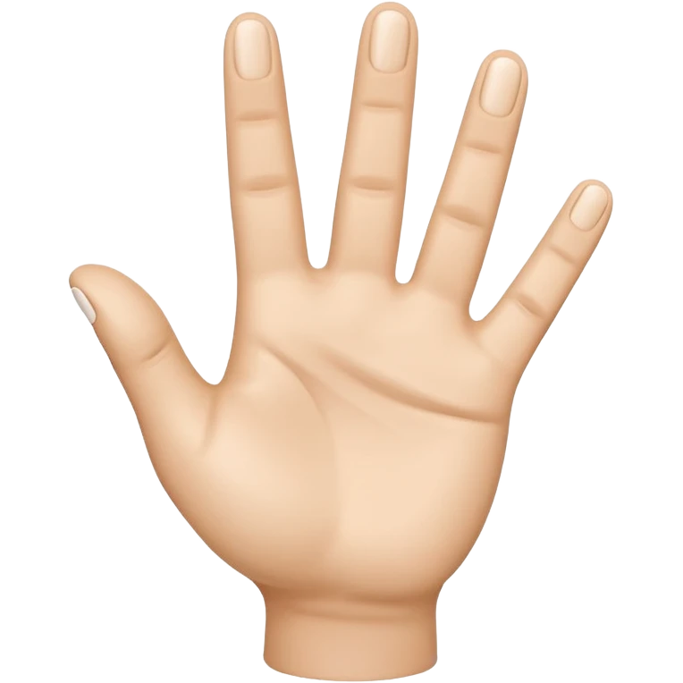 Please create a 3D emoji that shows the number 1 using fingers. I’d like it to resemble the iPhone emoji style! emoji