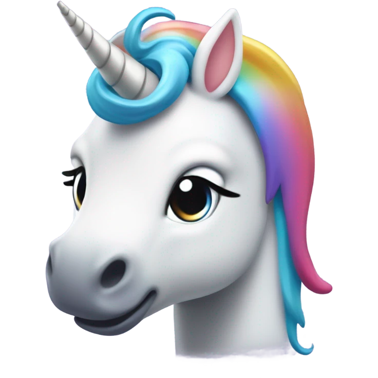 Delfín con cara de unicornio emoji