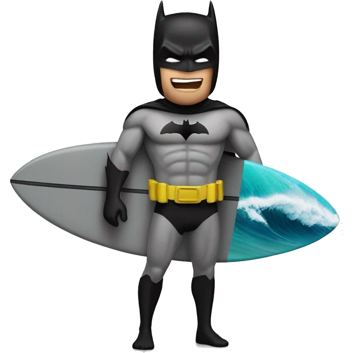 Batman + surfing  emoji