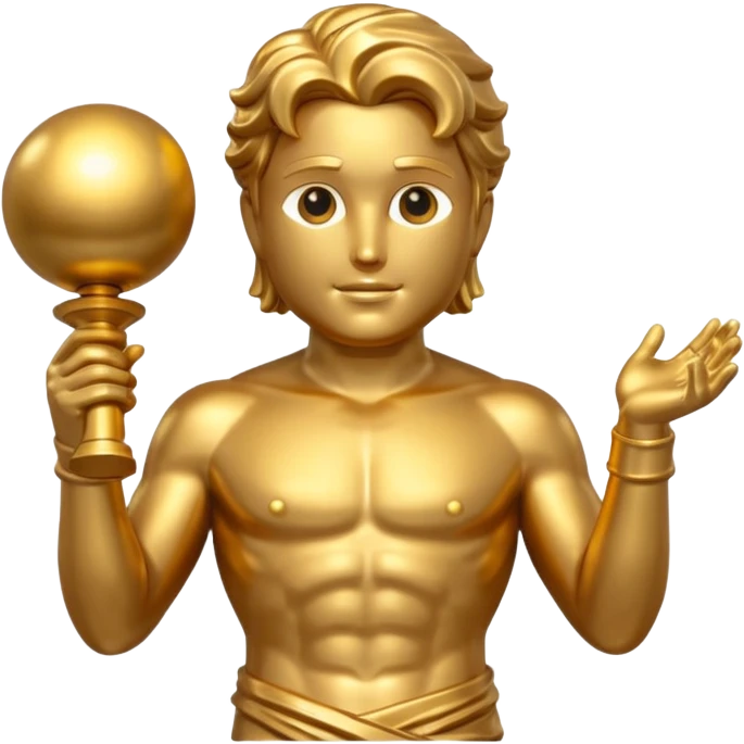 golden god statue emoji