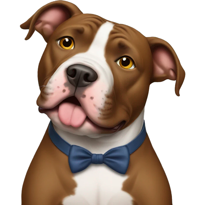 Pitbull drinking whiskey emoji